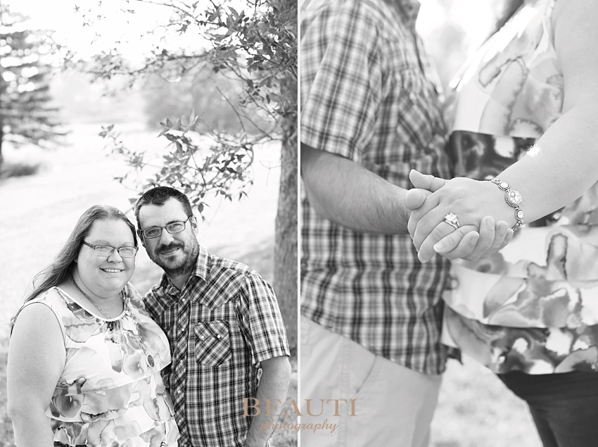 BEAUTI photography Oungre Park engagement photographer Saskatchewan wedding photographer summer engagement ring shot photo