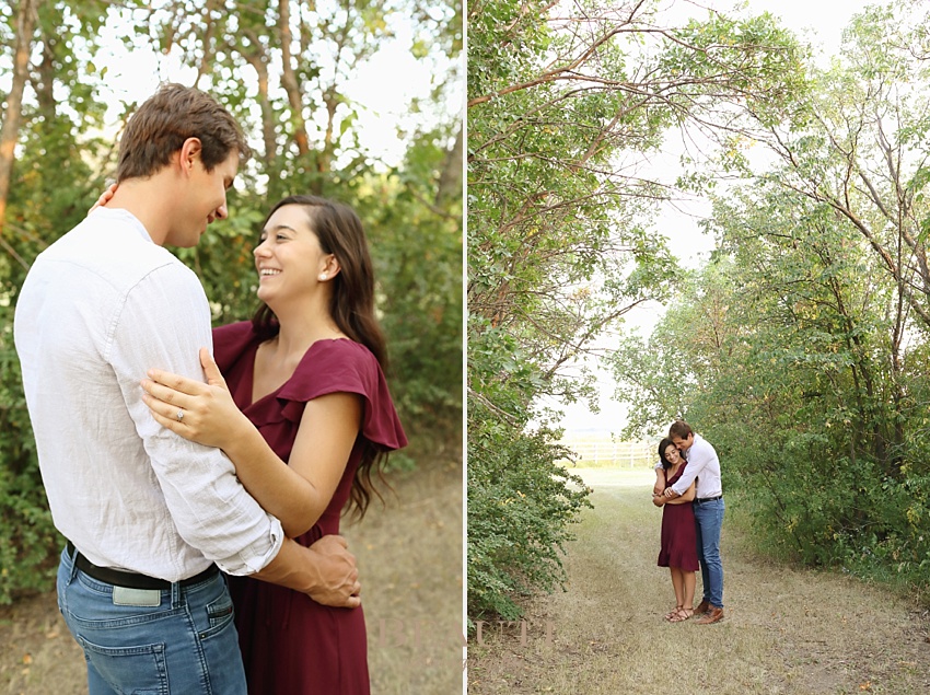 Weyburn engagement photographer newly engaged Sask wedding photographer Nickle Lake summer engagement session beautiful couple photo