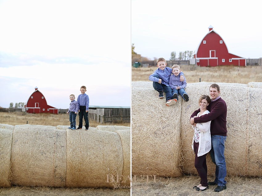 BEAUTI photography Tribune family photography outdoor lifestyle photography farm family big red barn brothers photo