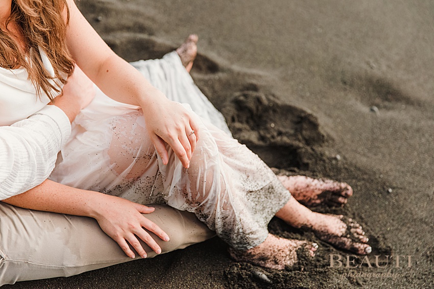 BEAUTI photography Big Island Hawaii pre-wedding photo shoot engagement ring photo