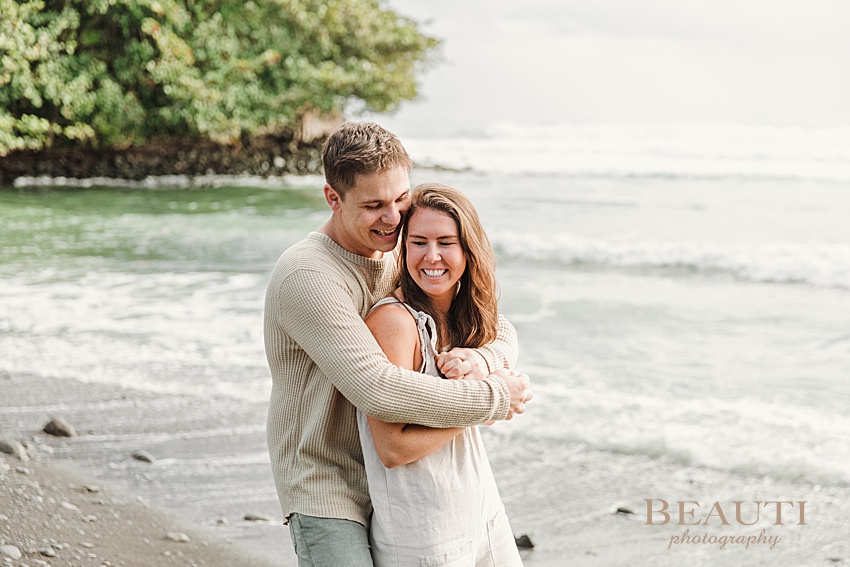 BEAUTI photography Big Island Hawaii beach photo shoot engagement photo