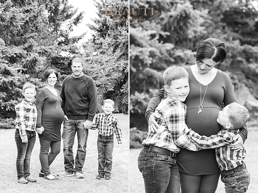 BEAUTI photography tribune portrait photographer spring family maternity mom and boys photos