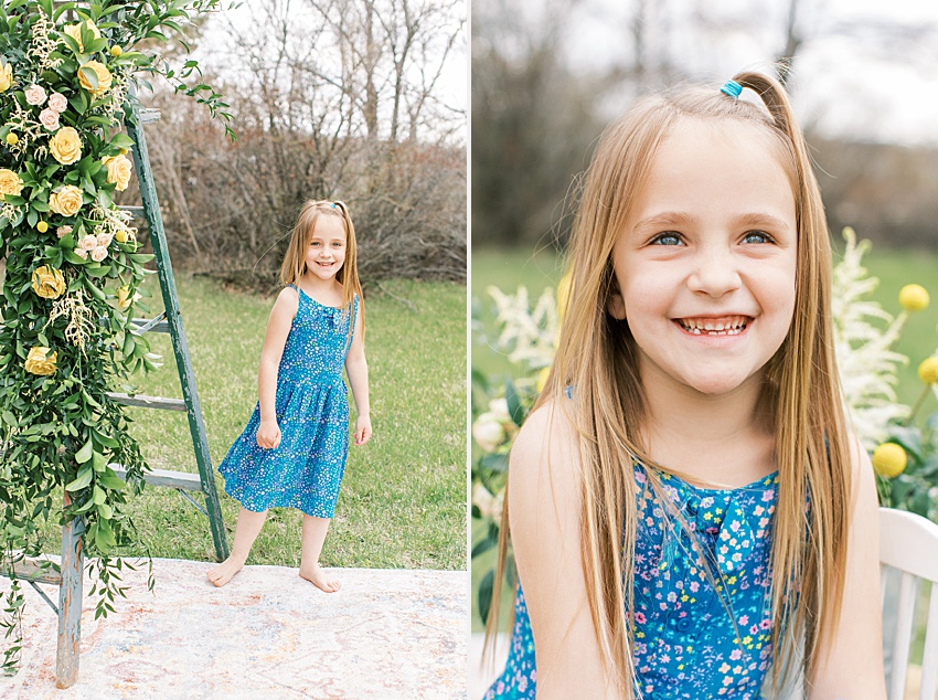 BEAUTI photography Weyburn Saskatchewan photographer Brady's House of Flowers children portraits