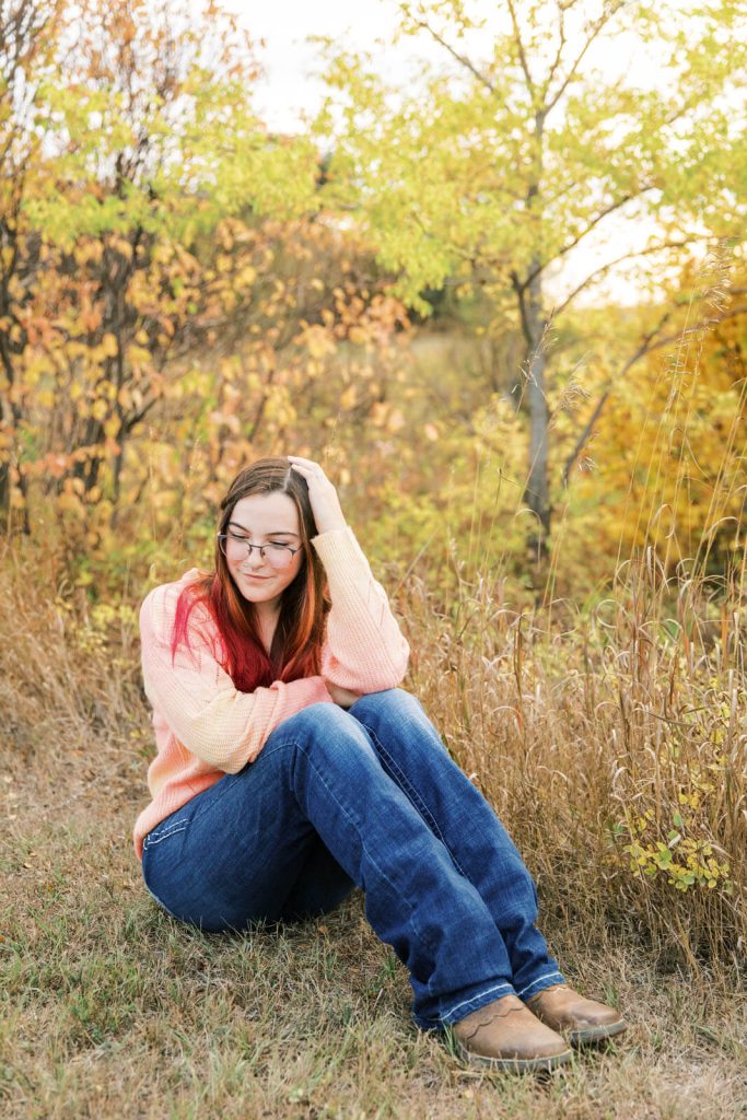Jenelle Quigley Photography Weyburn lifestyle photographer WCS Grad Class of 2024 Nickle Lake fall grad casuals