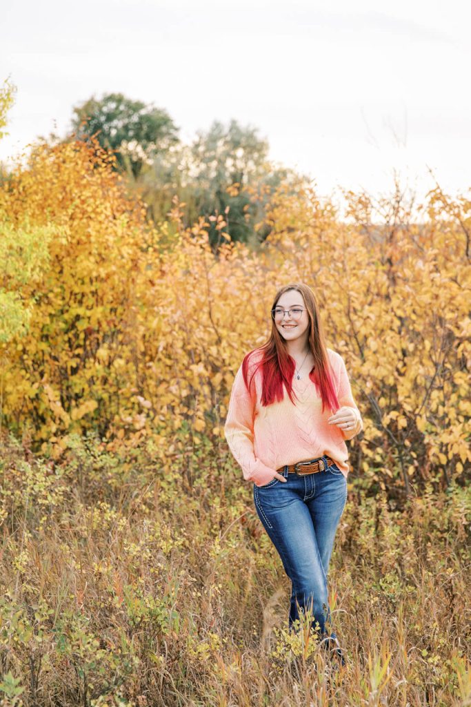 Jenelle Quigley Photography Weyburn lifestyle photographer WCS Grad Class of 2024 Nickle Lake fall grad casuals