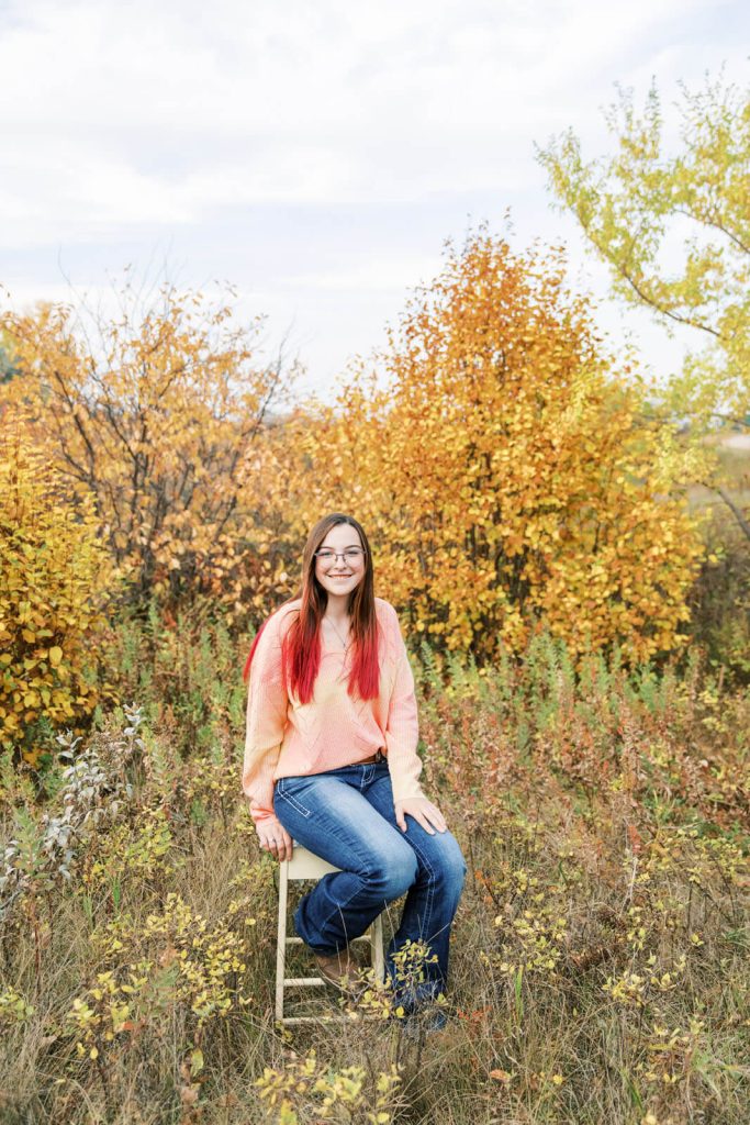 Jenelle Quigley Photography Weyburn lifestyle photographer WCS Grad Class of 2024 Nickle Lake fall grad casuals