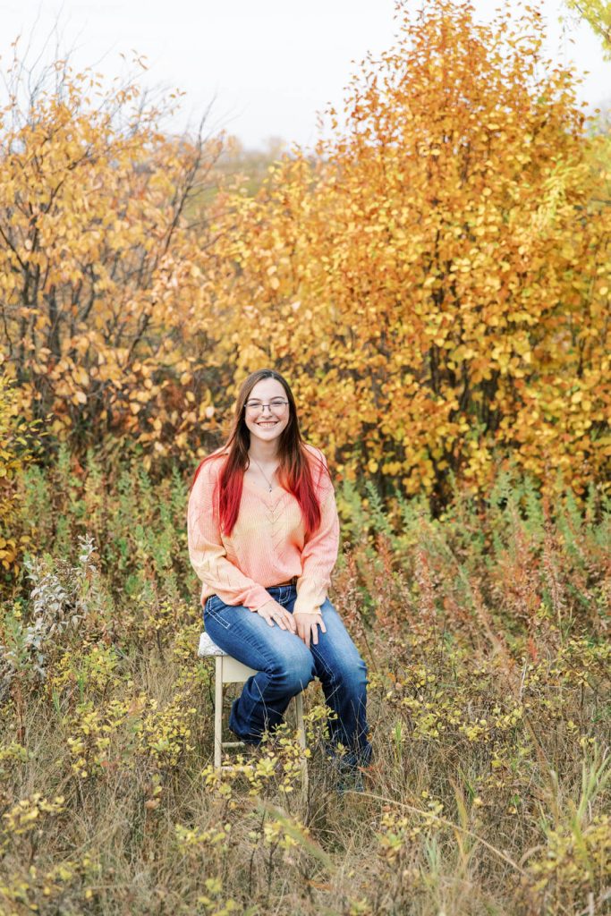 Jenelle Quigley Photography Weyburn lifestyle photographer WCS Grad Class of 2024 Nickle Lake fall grad casuals sunset
