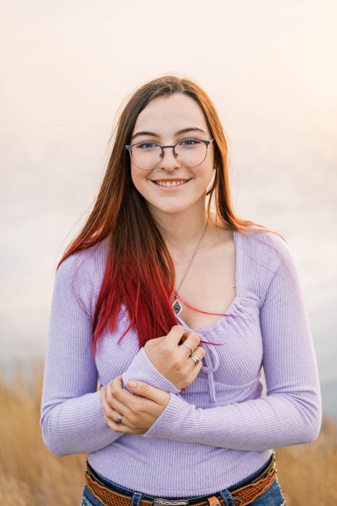 Jenelle Quigley Photography Weyburn lifestyle photographer Class of 2024 Nickle Lake fall grad casuals sunset