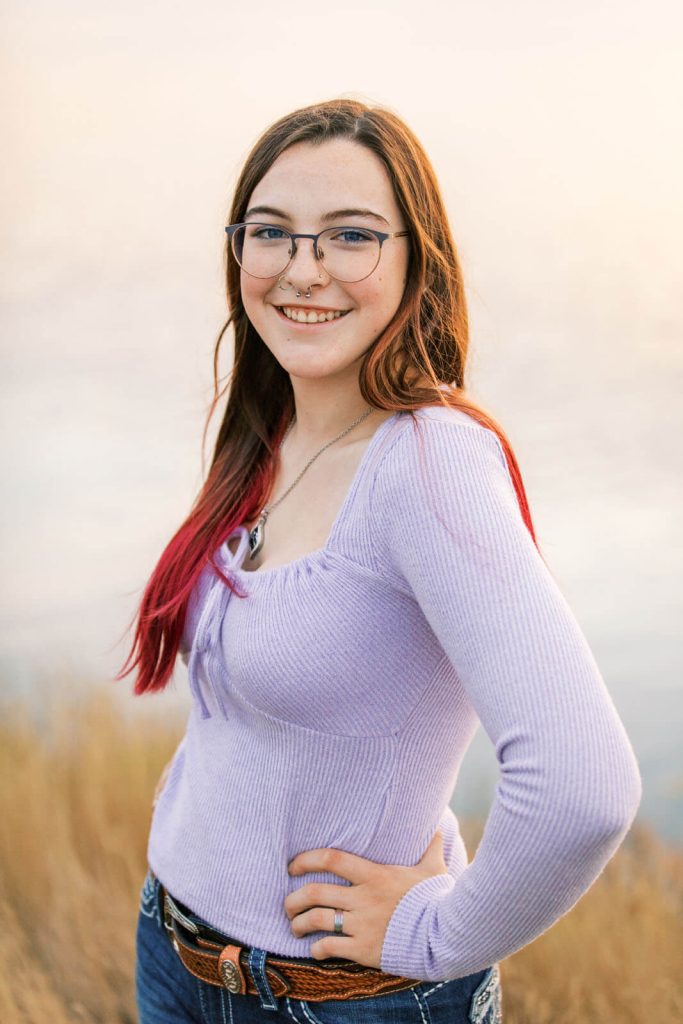 Jenelle Quigley Photography Weyburn lifestyle photographer Class of 2024 Nickle Lake fall grad casuals sunset