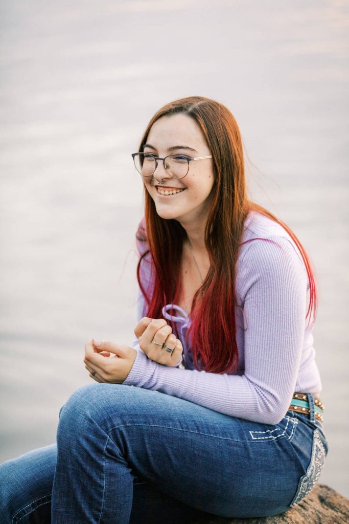 Jenelle Quigley Photography Weyburn lifestyle photographer Class of 2024 Nickle Lake fall grad casuals sunset