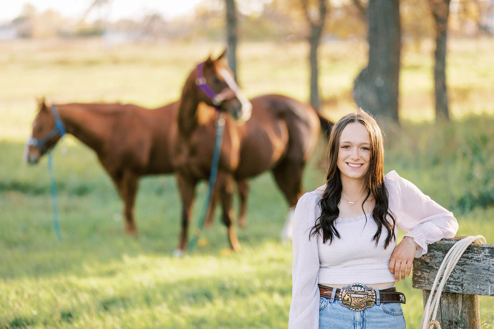 Jenelle Quigley Photography Saskatchewan lifestyle photographer fall sunset class of 2024 western theme rodeo horses