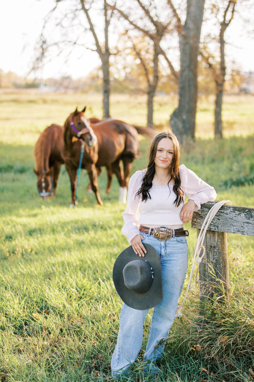 Jenelle Quigley Photography Saskatchewan lifestyle photographer fall sunset class of 2024 western theme rodeo horses