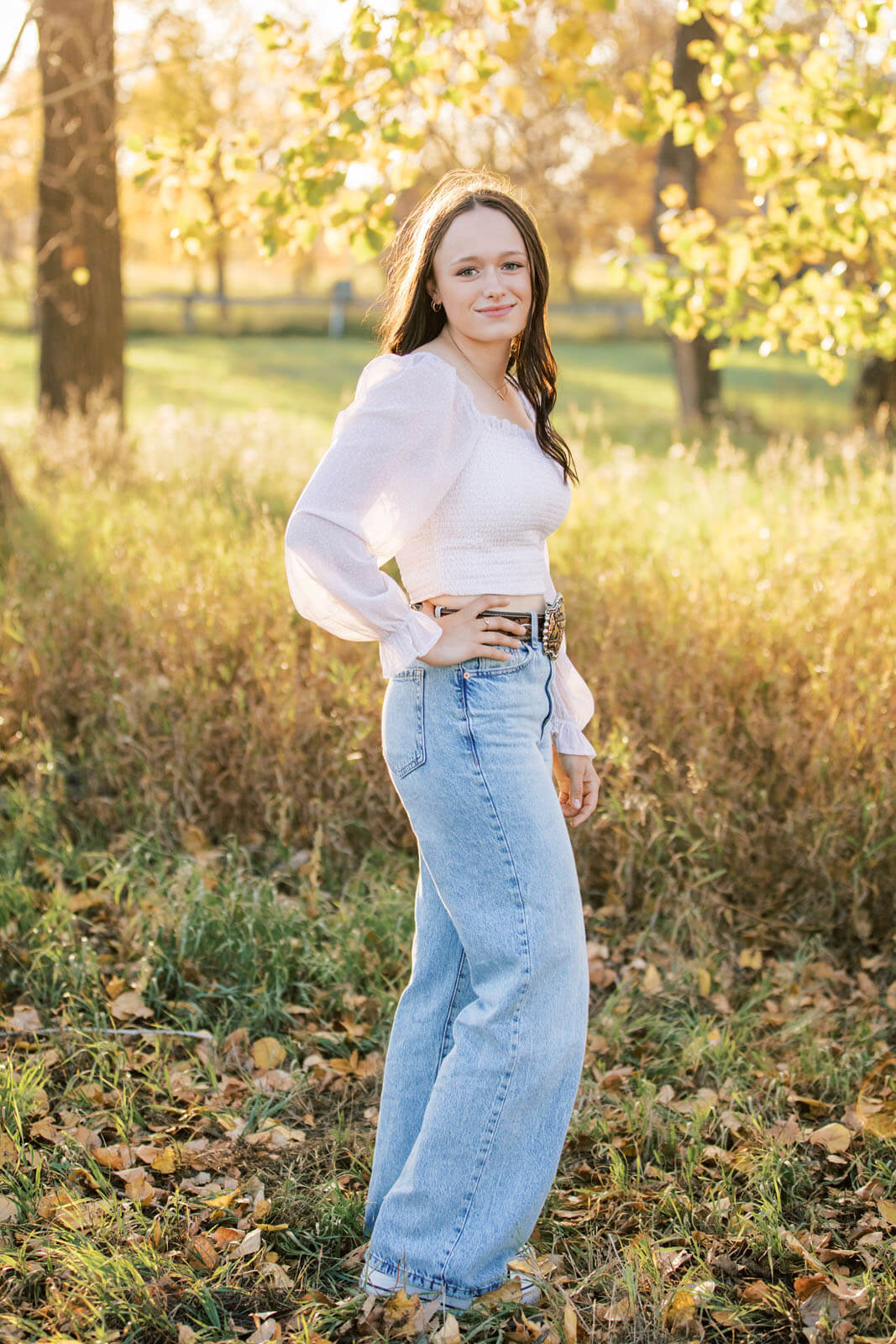 Jenelle Quigley Photography Saskatchewan lifestyle photographer fall sunset grad casuals in Radville class of 2024