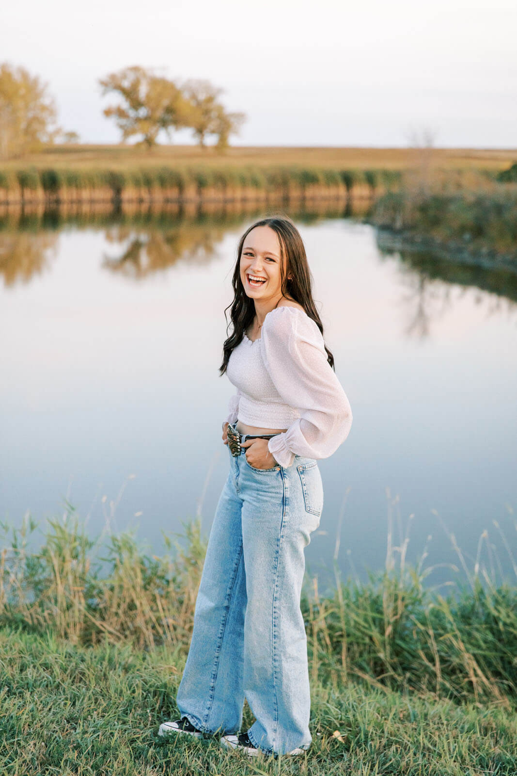Jenelle Quigley Photography Saskatchewan lifestyle photographer sunset grad casuals in Radville class of 2024