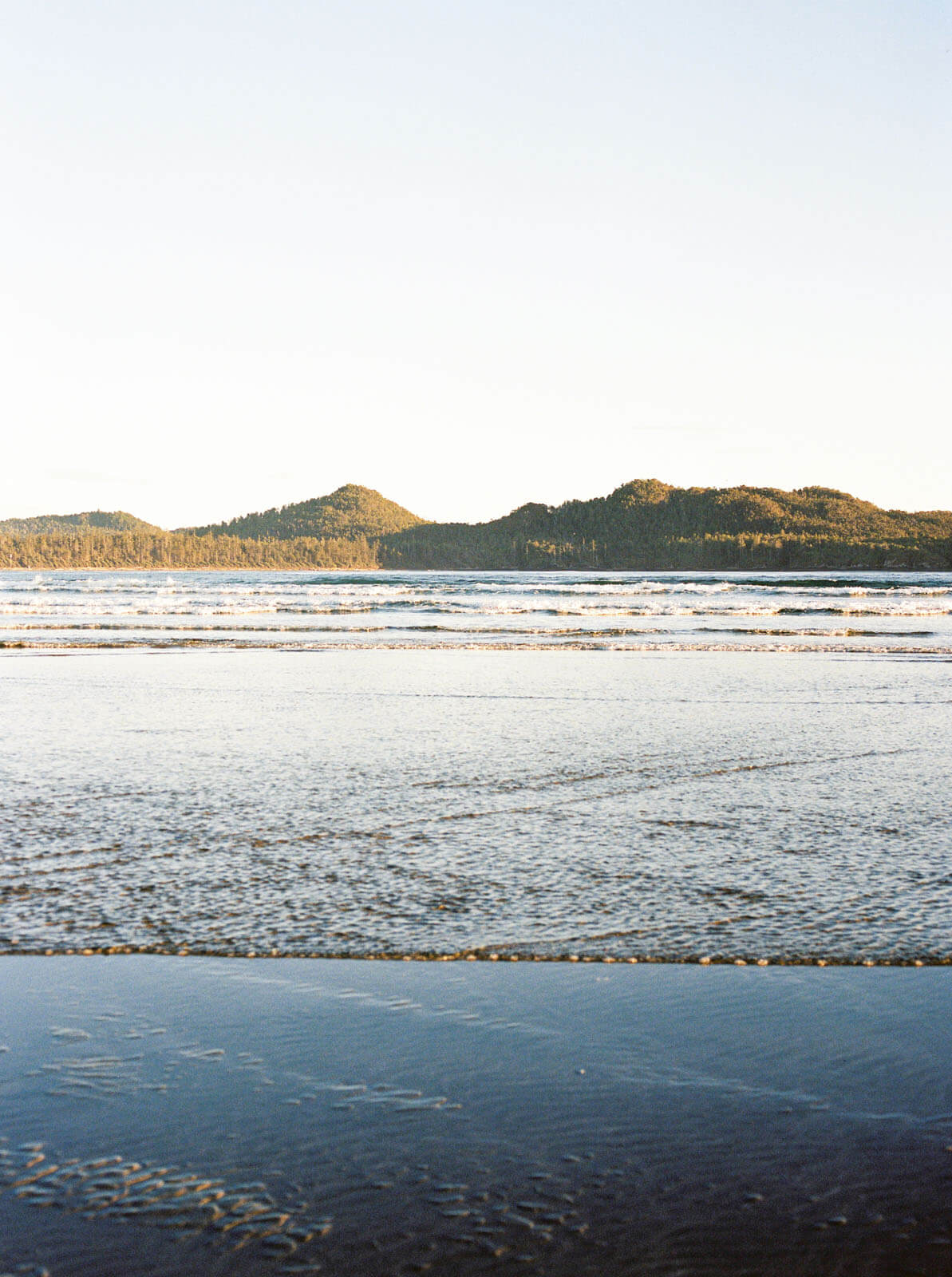 Jenelle Quigley Photography Vancouver Island travel photographer Chesterman Beach sunset Tofino on film