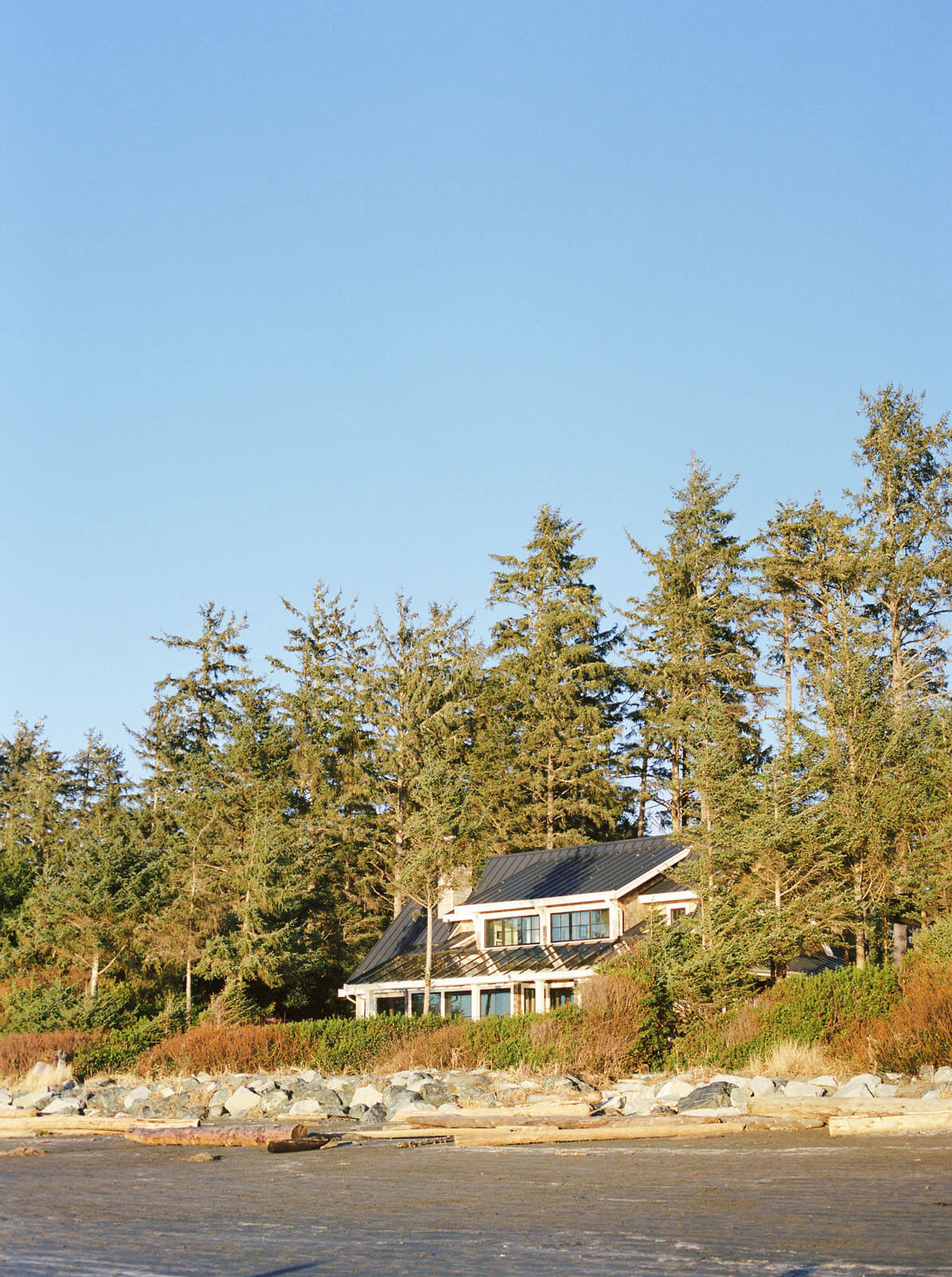 Jenelle Quigley Photography Vancouver Island travel photographer Chesterman Beach sunset Tofino on film surfers