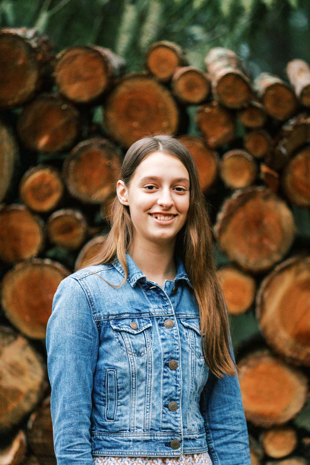 Jenelle Quigley Photography British Columbia lifestyle photographer high school portraits wood pile